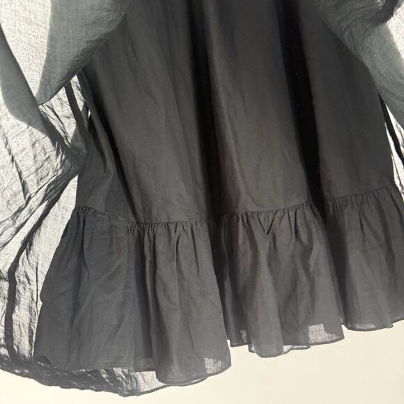 Banana Republic Black Dress Cotton A Line Size 10 Classic Formal - Picture 8 of 12